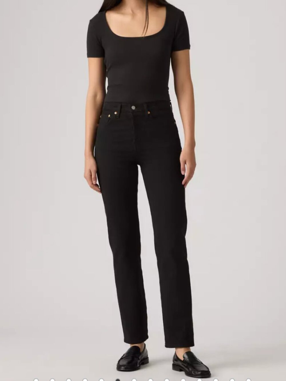 Levi's Wedgie Straight Ankle Women's Jeans, Black, Size 28/6